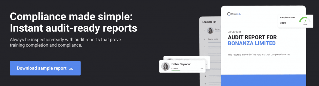 Audit report generation made easier via GuardSkills